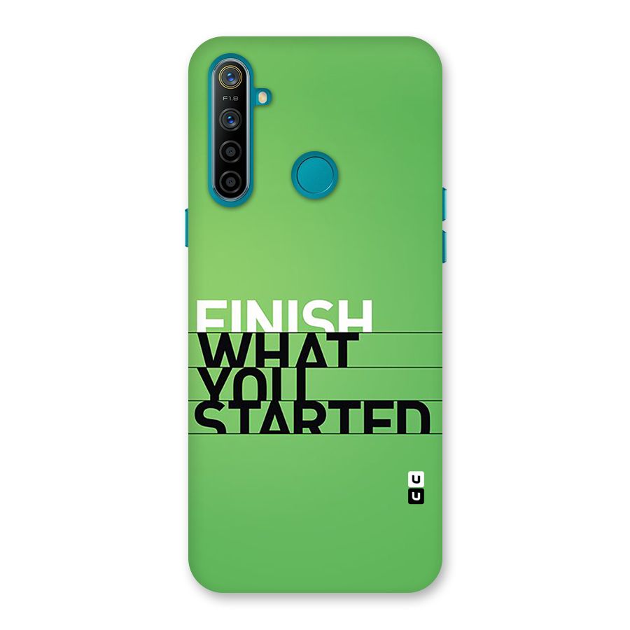 Green Finish Back Case for Realme 5i