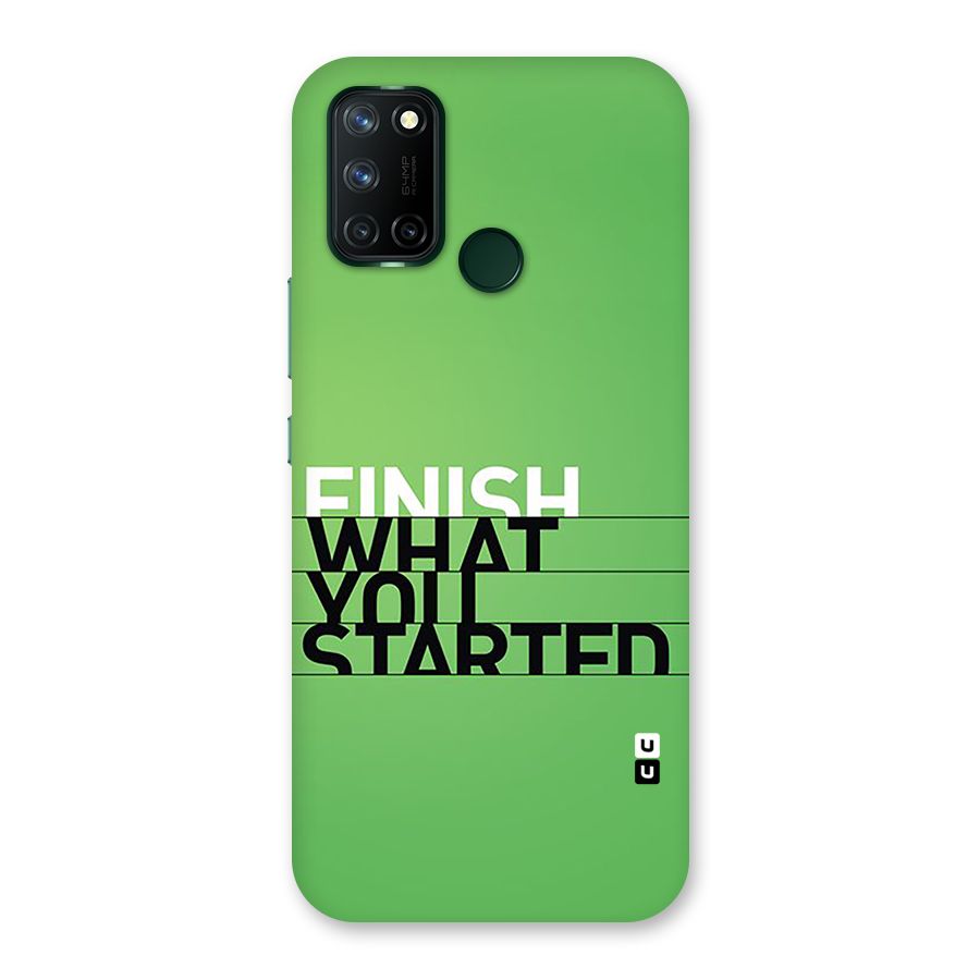 Green Finish Back Case for Realme 7i