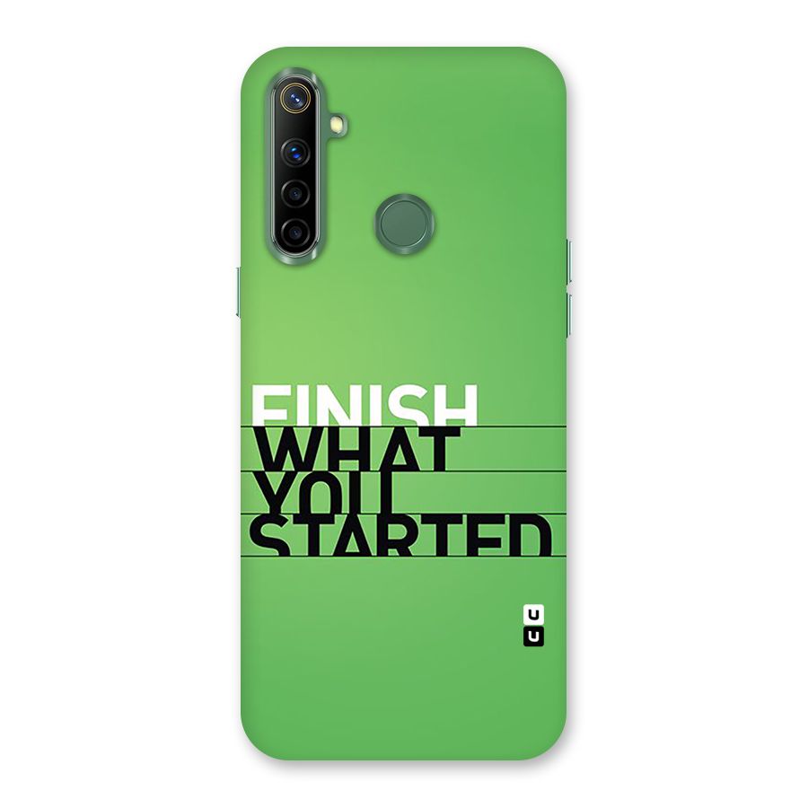 Green Finish Back Case for Realme Narzo 10