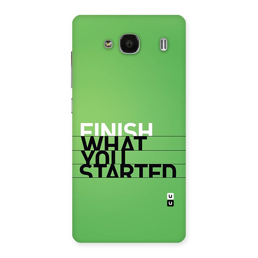 Green Finish Back Case for Redmi 2