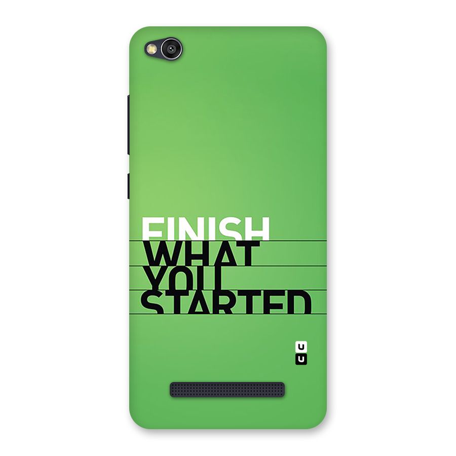 Green Finish Back Case for Redmi 4A