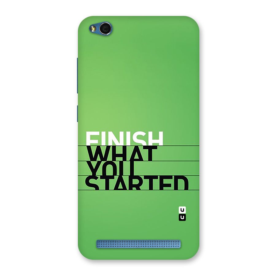 Green Finish Back Case for Redmi 5A