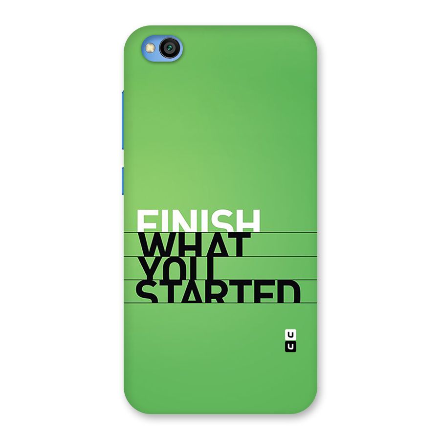 Green Finish Back Case for Redmi Go