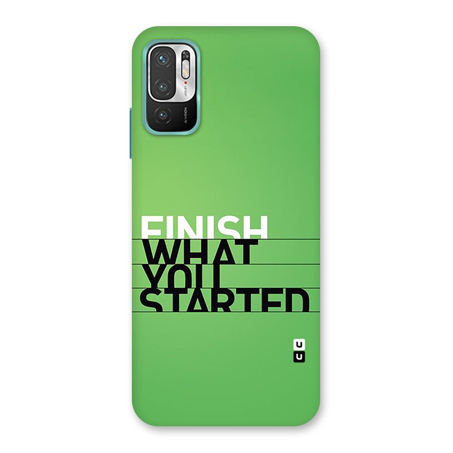 Green Finish Back Case for Redmi Note 10T 5G
