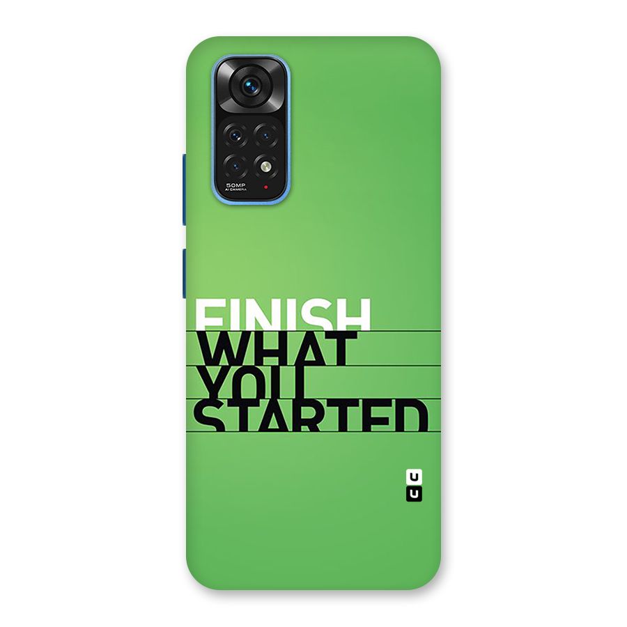 Green Finish Back Case for Redmi Note 11S