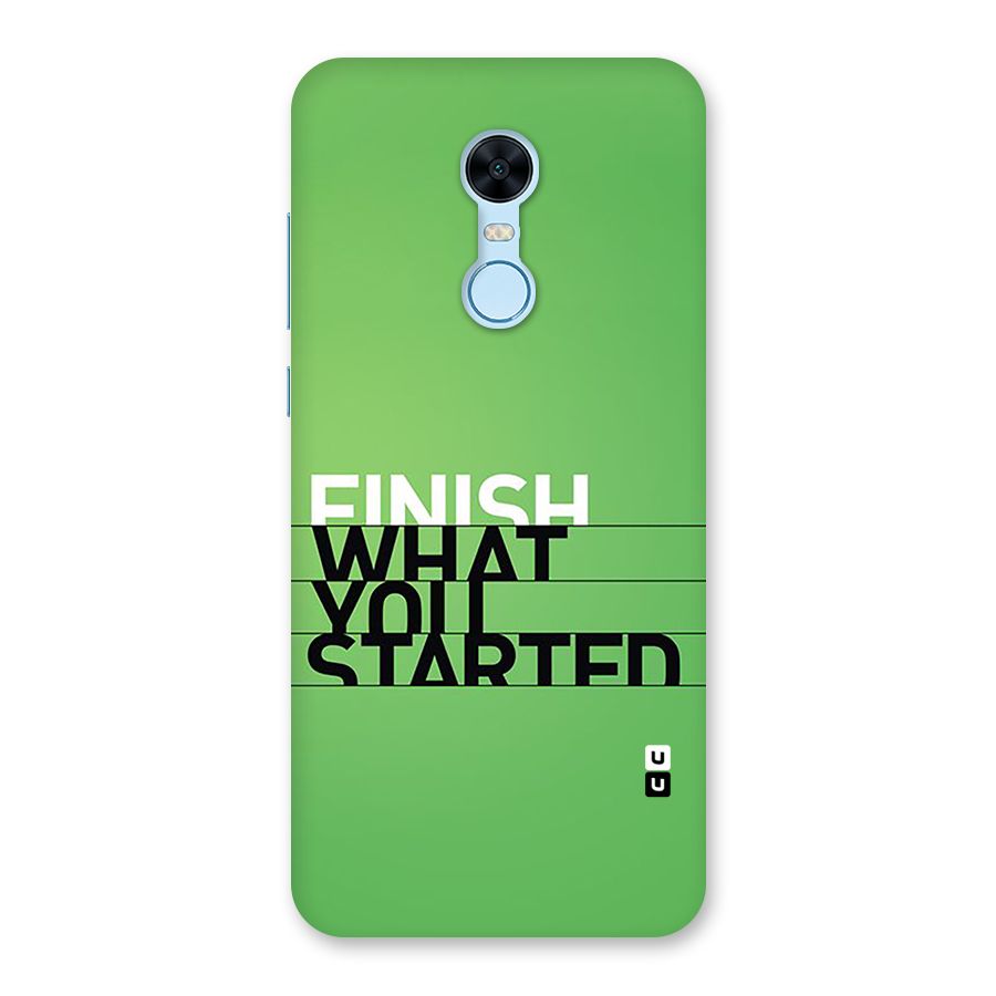 Green Finish Back Case for Redmi Note 5