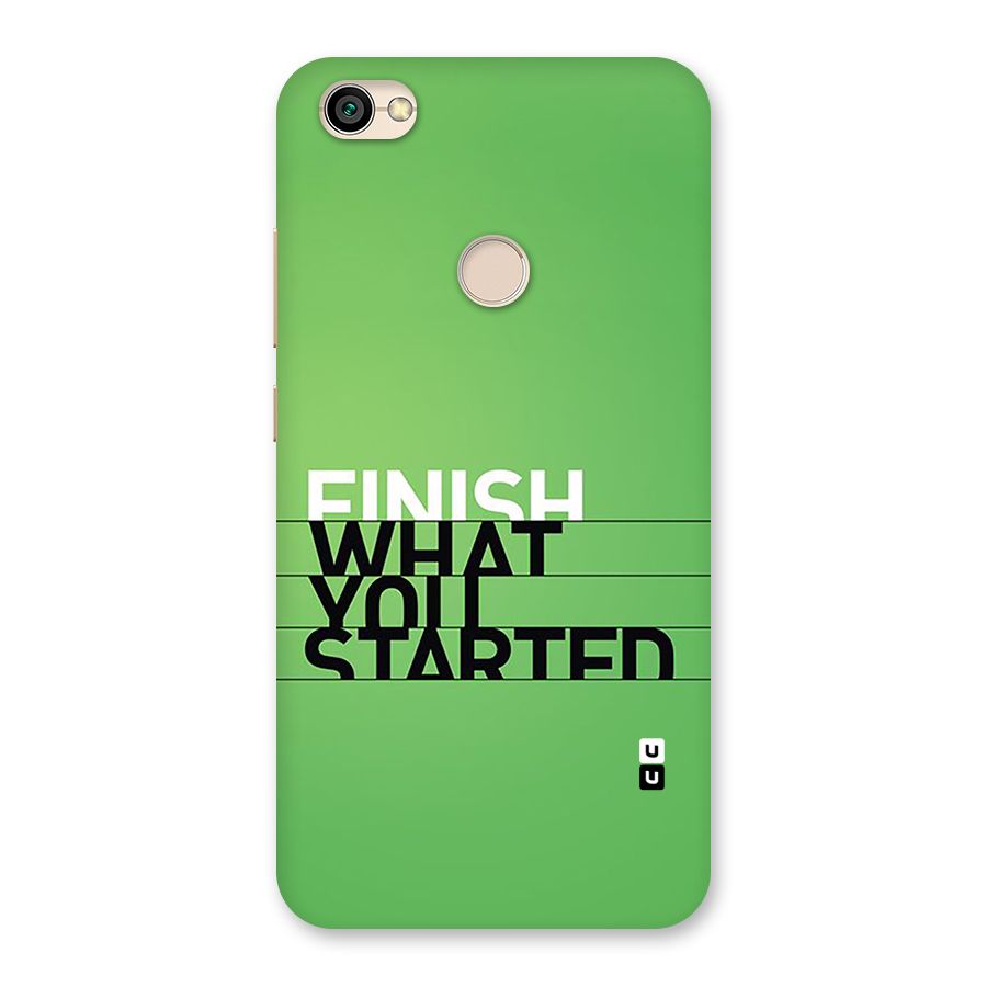 Green Finish Back Case for Redmi Y1 2017