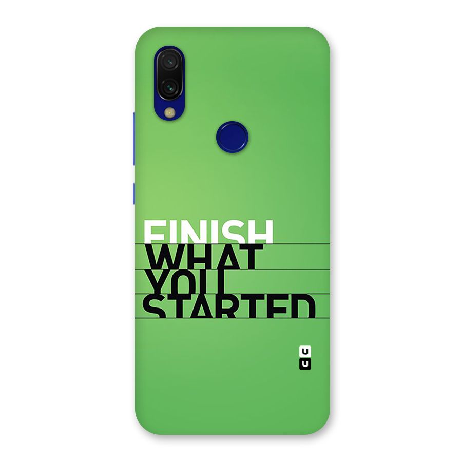 Green Finish Back Case for Redmi Y3