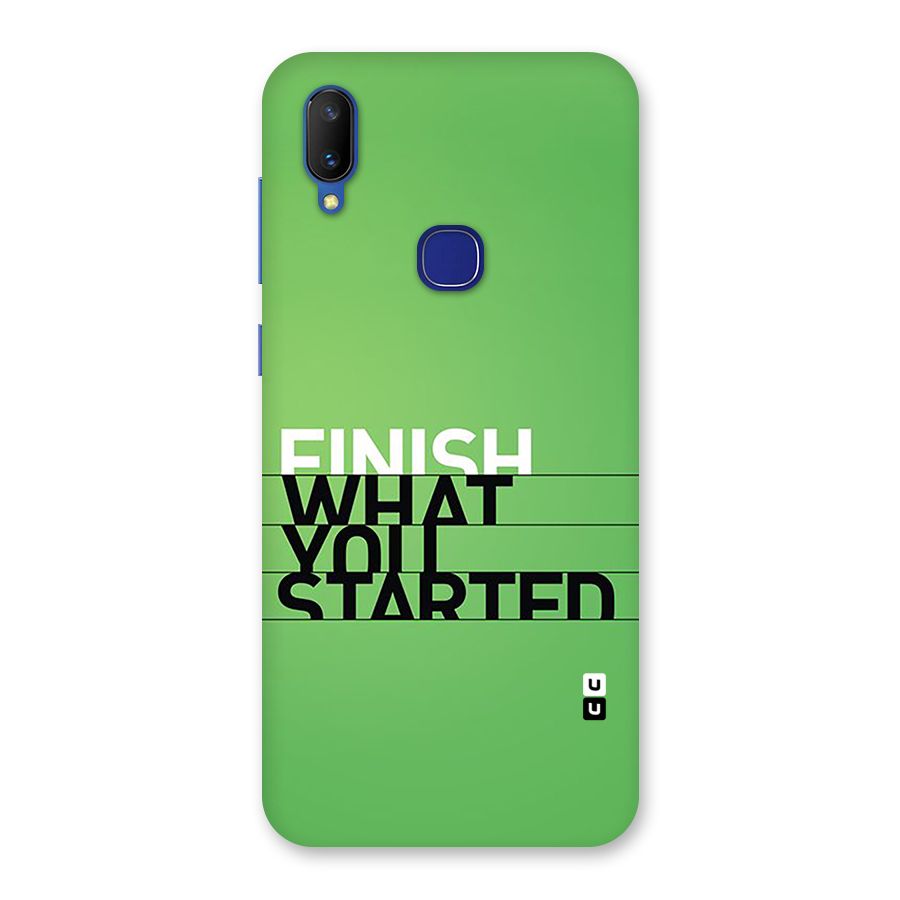 Green Finish Back Case for Vivo V11