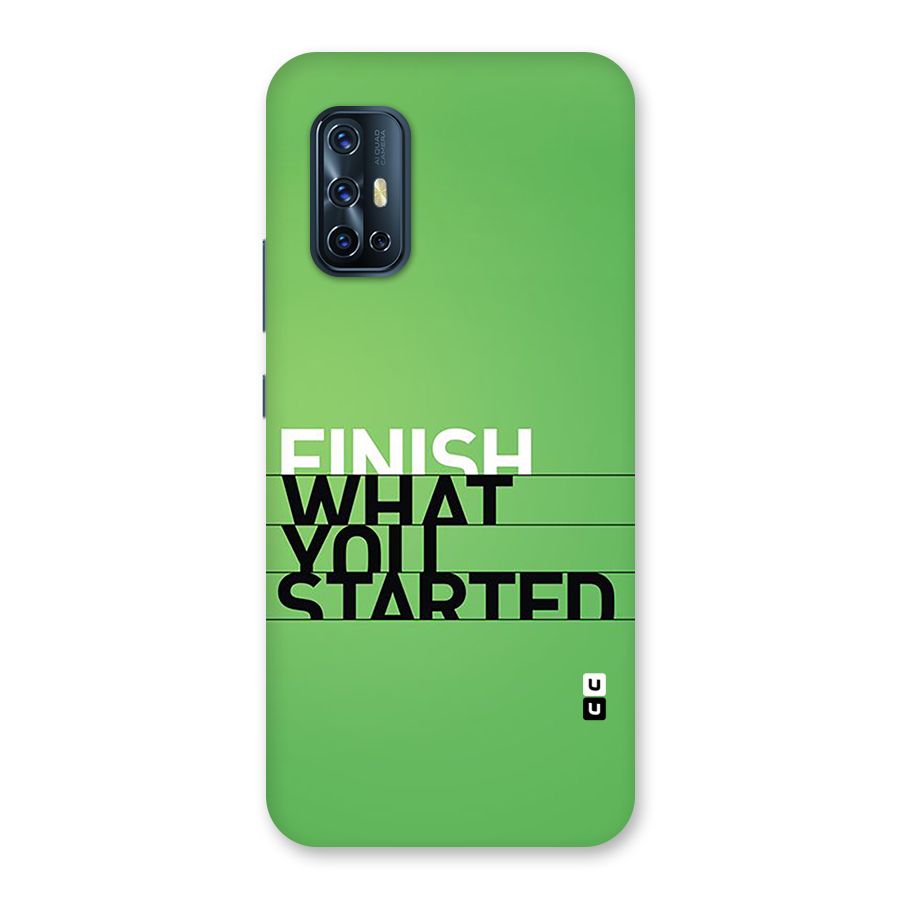 Green Finish Back Case for Vivo V17