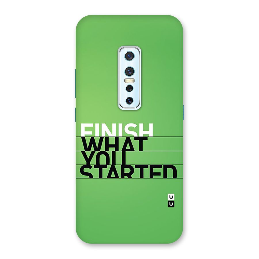 Green Finish Back Case for Vivo V17 Pro