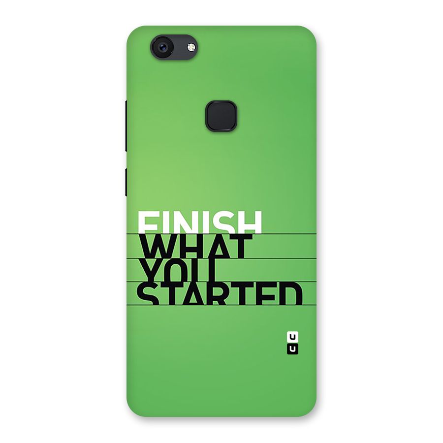 Green Finish Back Case for Vivo V7 Plus