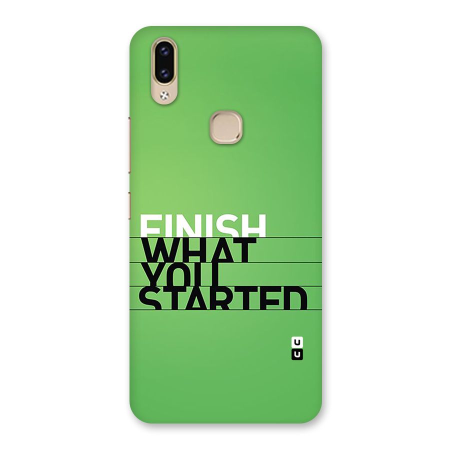 Green Finish Back Case for Vivo V9 Youth