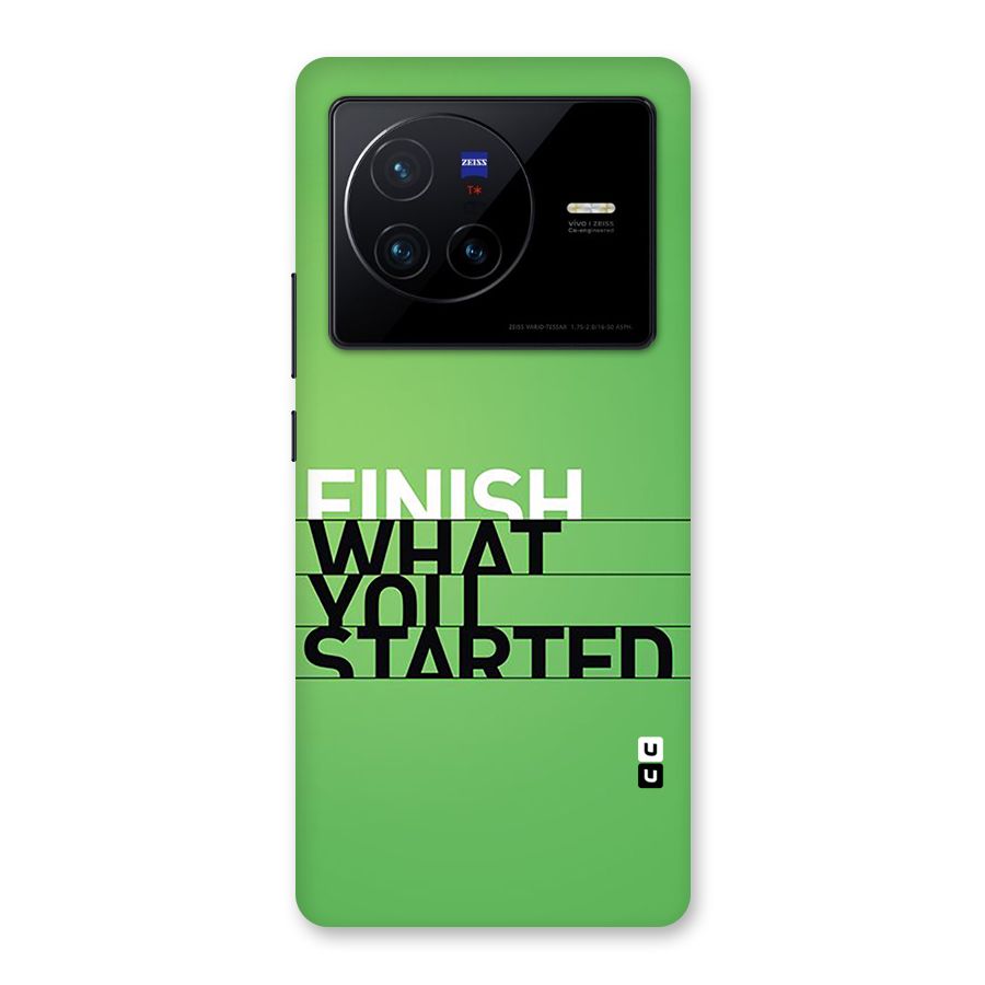 Green Finish Back Case for Vivo X80