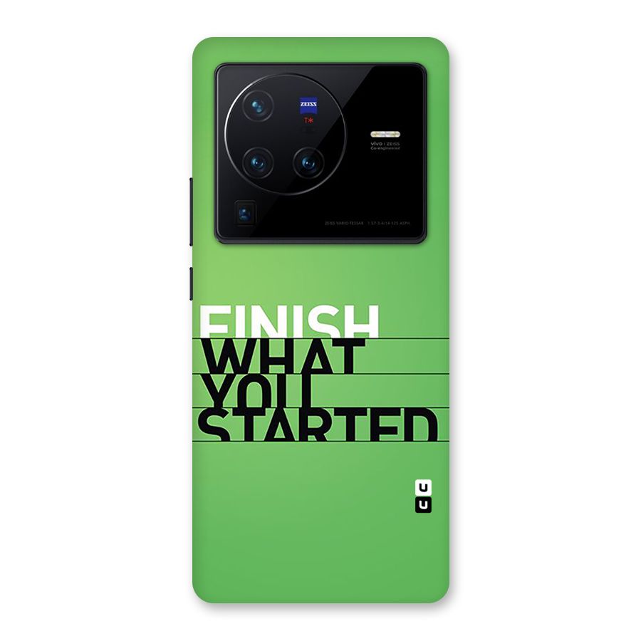 Green Finish Back Case for Vivo X80 Pro