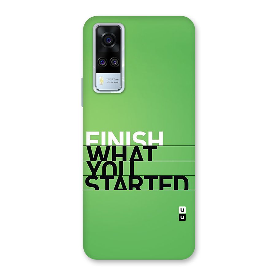 Green Finish Back Case for Vivo Y31
