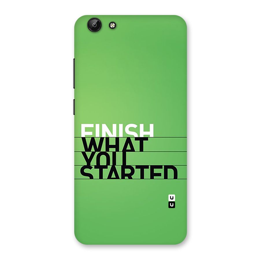 Green Finish Back Case for Vivo Y69