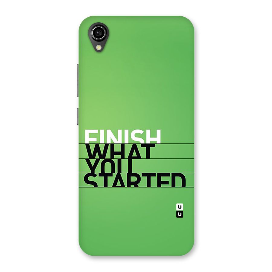Green Finish Back Case for Vivo Y90