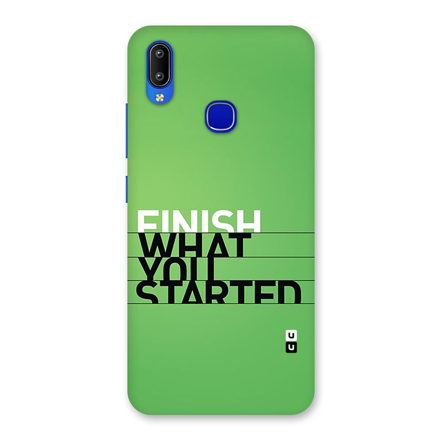 Green Finish Back Case for Vivo Y91
