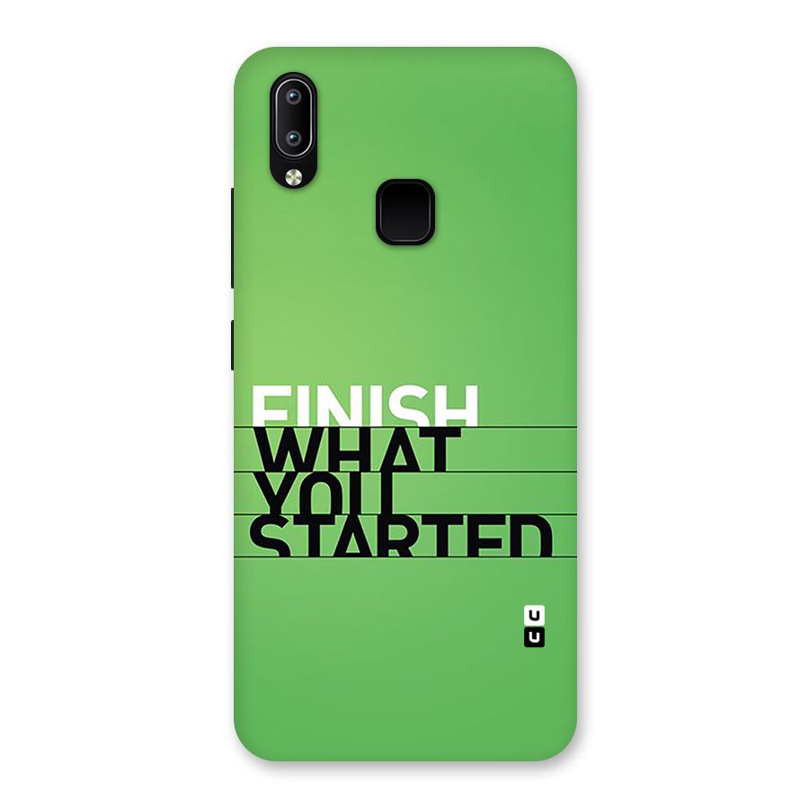 Green Finish Back Case for Vivo Y93