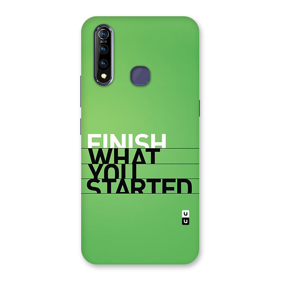 Green Finish Back Case for Vivo Z1 Pro