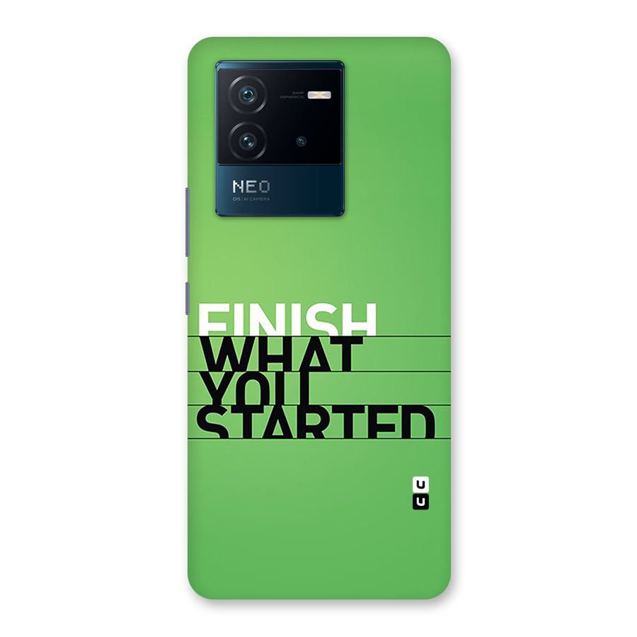 Green Finish Back Case for Vivo iQOO Neo 6 5G