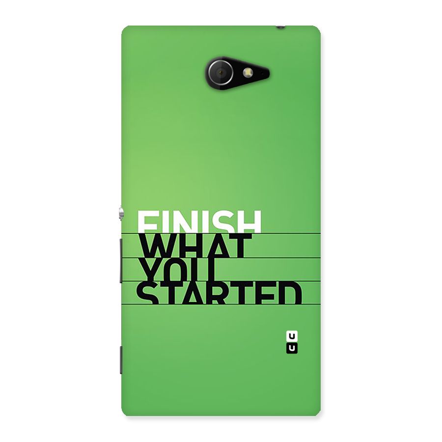 Green Finish Back Case for Xperia M2
