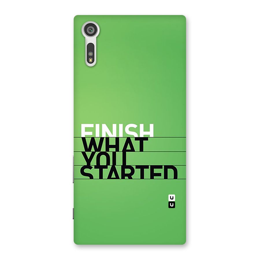 Green Finish Back Case for Xperia XZ