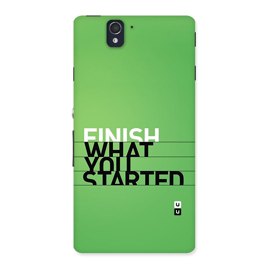 Green Finish Back Case for Xperia Z