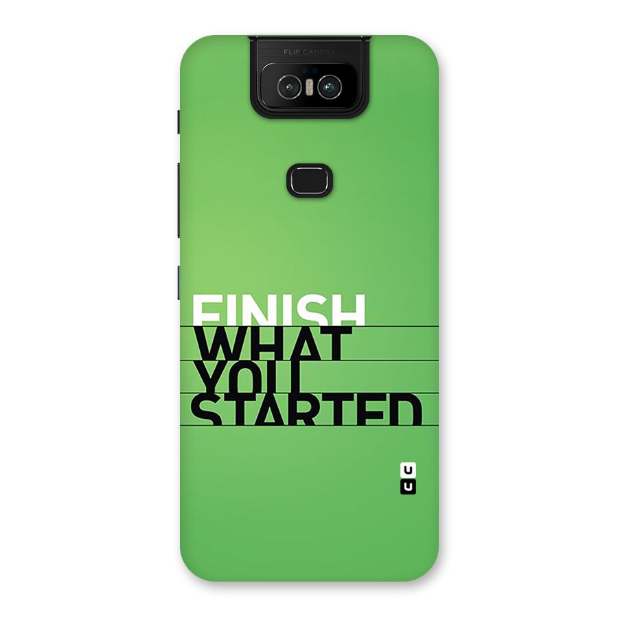 Green Finish Back Case for Zenfone 6z