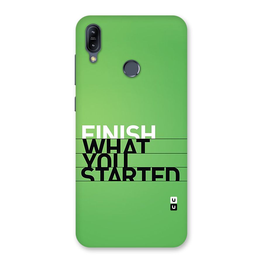 Green Finish Back Case for Zenfone Max M2