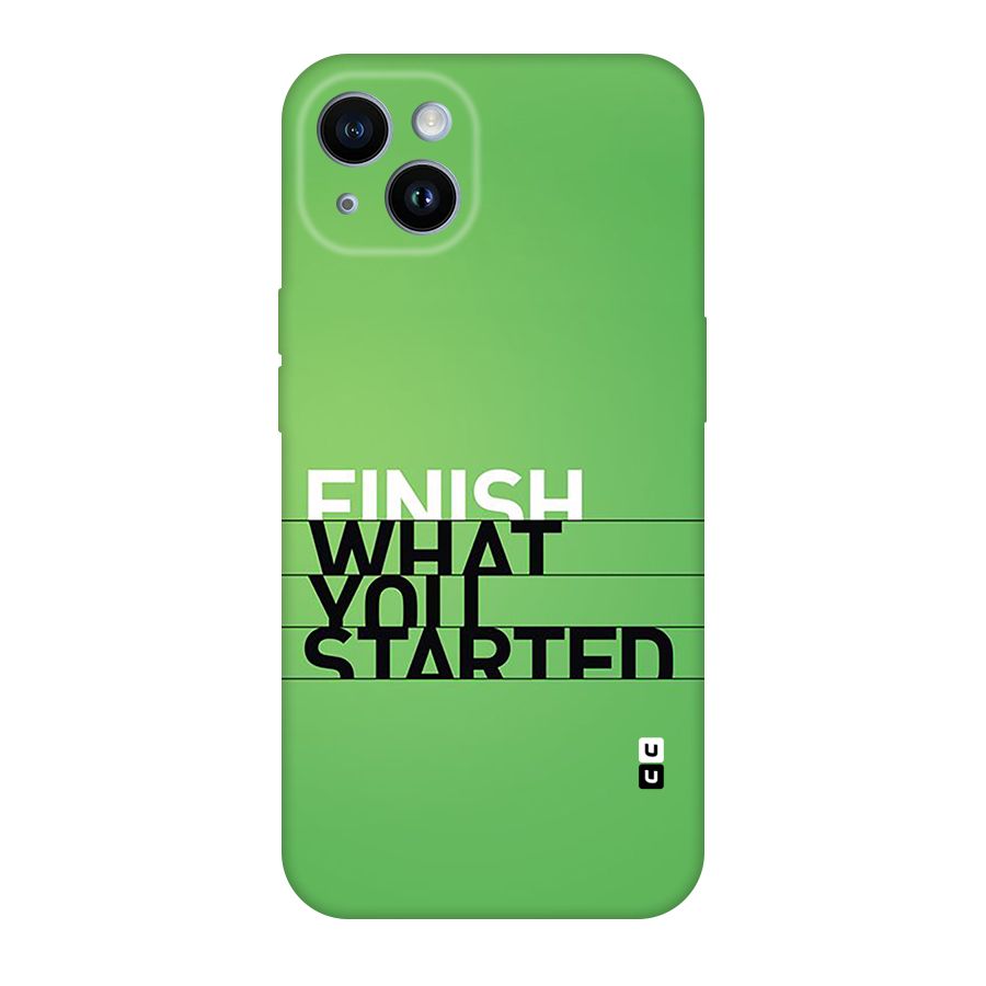 Green Finish Back Case for iPhone 14