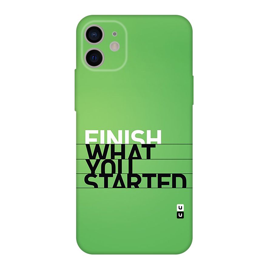 Green Finish Back Case for iPhone 11