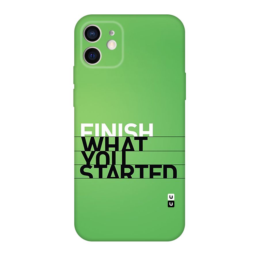 Green Finish Back Case for iPhone 12 Pro