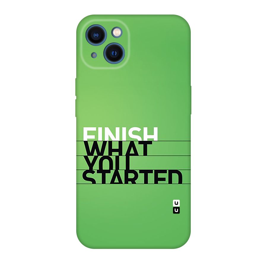 Green Finish Back Case for iPhone 13