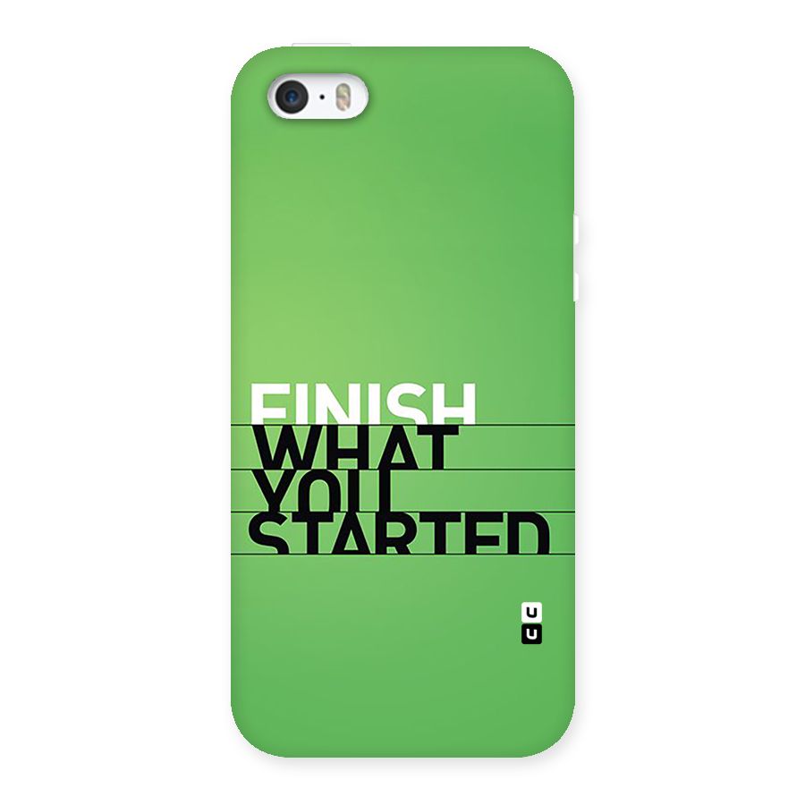 Green Finish Back Case for iPhone SE 2016