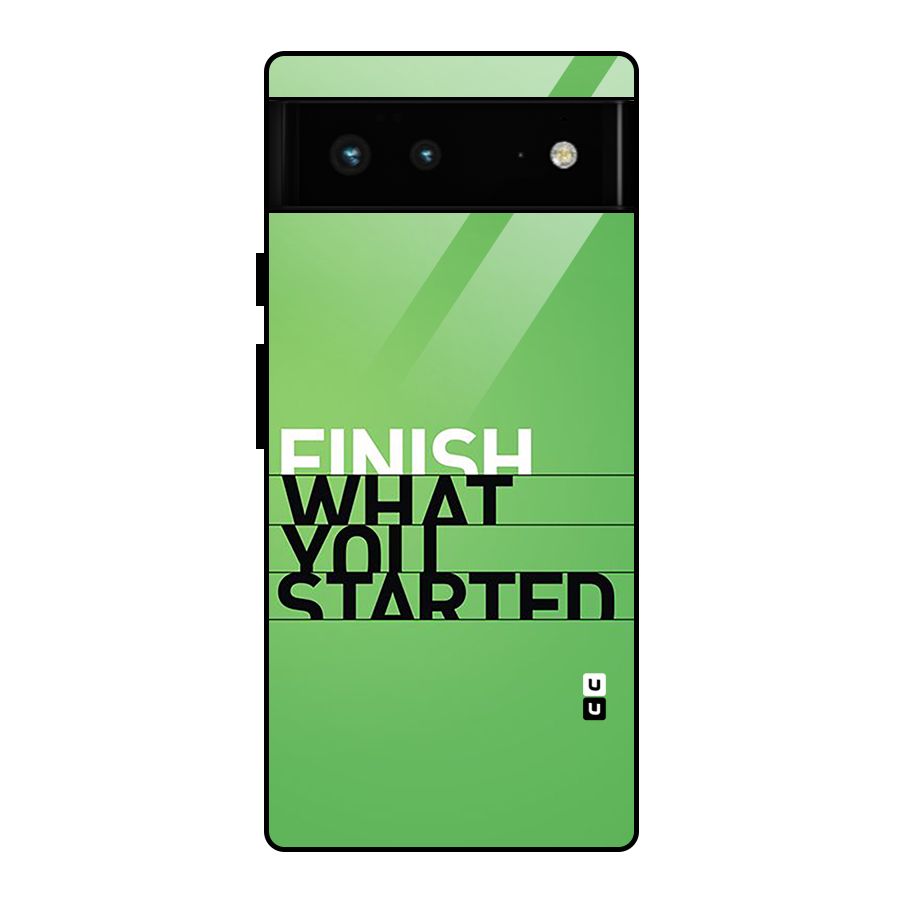 Green Finish Glass Back Case for Google Pixel 6