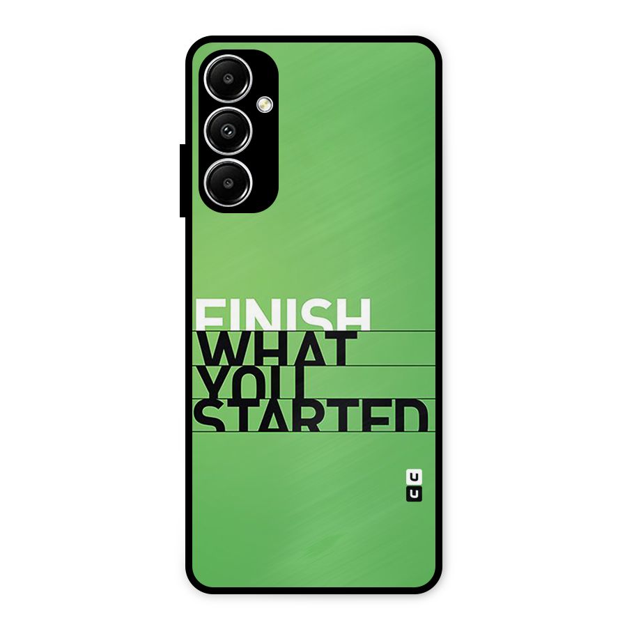 Green Finish Metal Back Case for Galaxy A05s