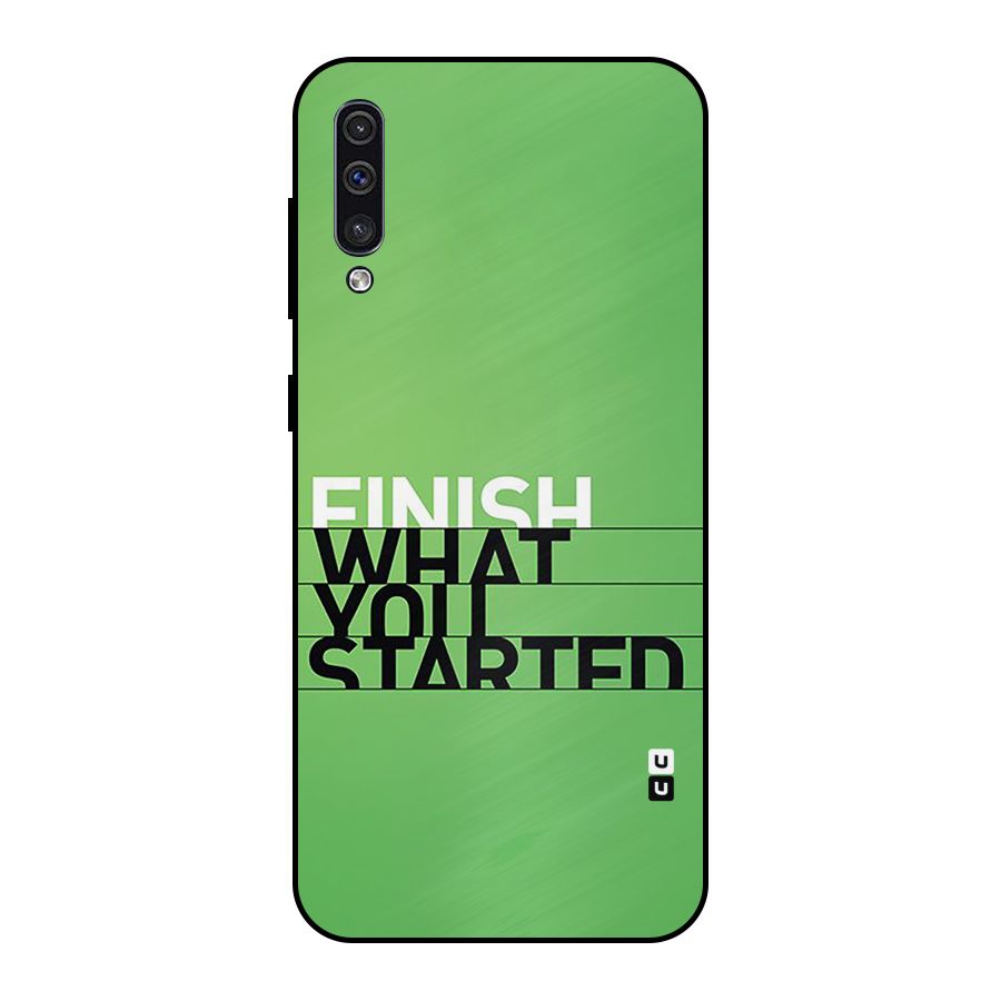 Green Finish Metal Back Case for Galaxy A50s