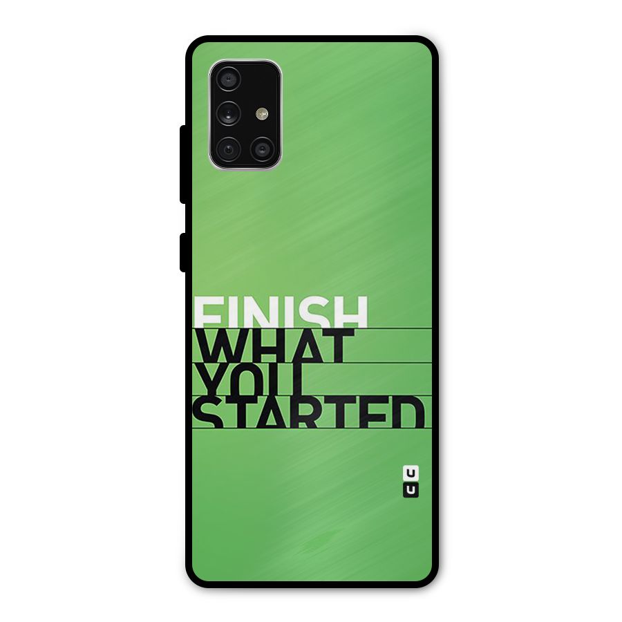 Green Finish Metal Back Case for Galaxy A71