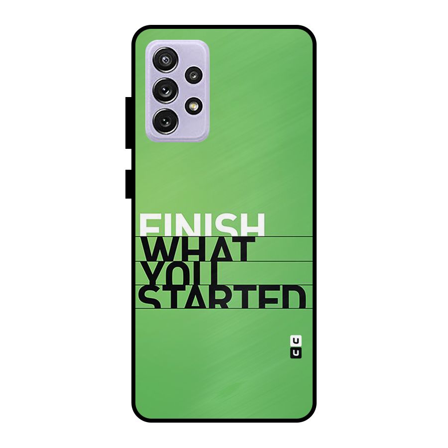 Green Finish Metal Back Case for Galaxy A72
