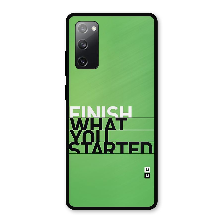 Green Finish Metal Back Case for Galaxy S20 FE 5G