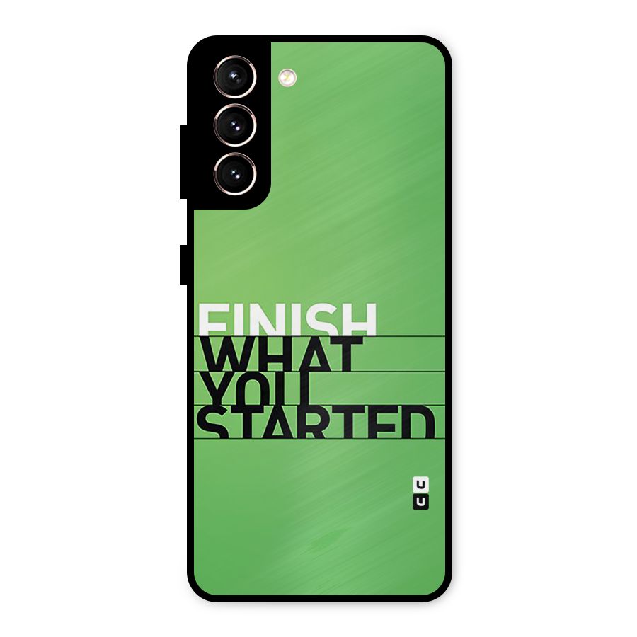 Green Finish Metal Back Case for Galaxy S21 5G