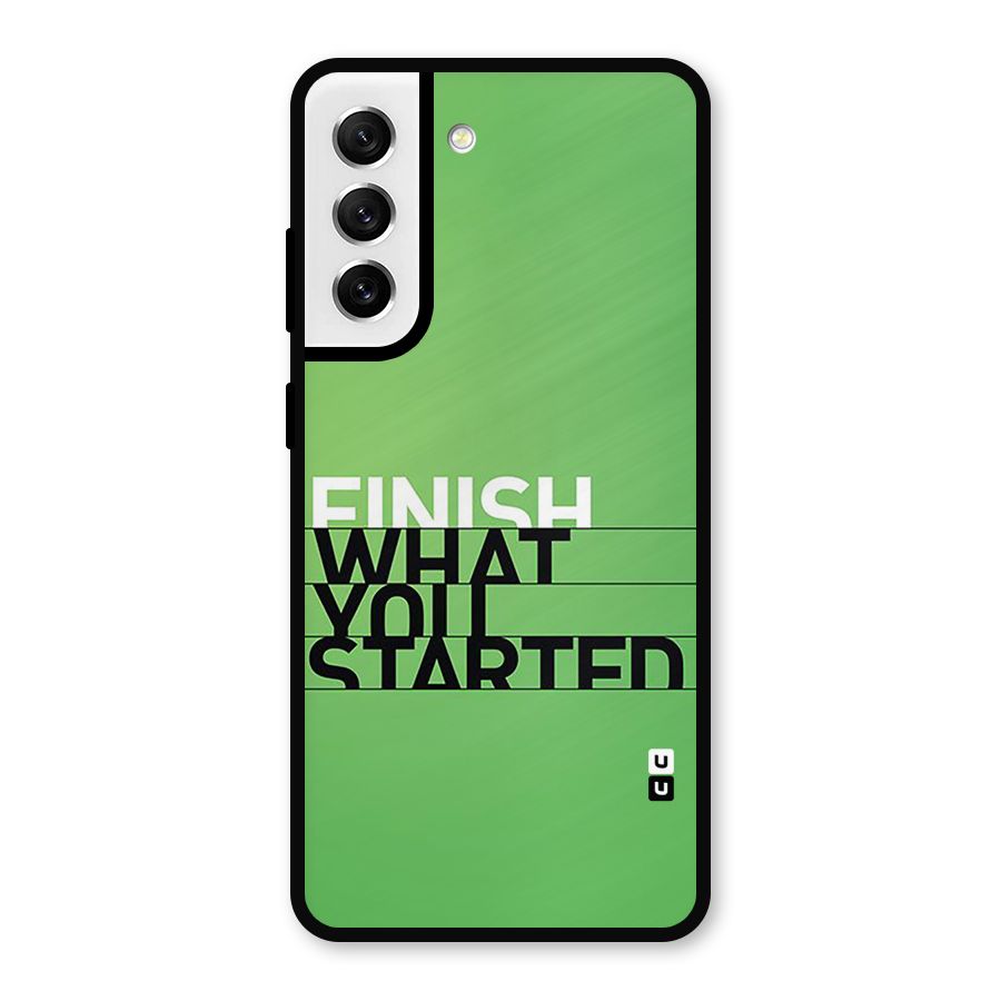 Green Finish Metal Back Case for Galaxy S21 FE 5G