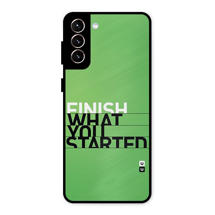 Green Finish Metal Back Case for Galaxy S21 Plus