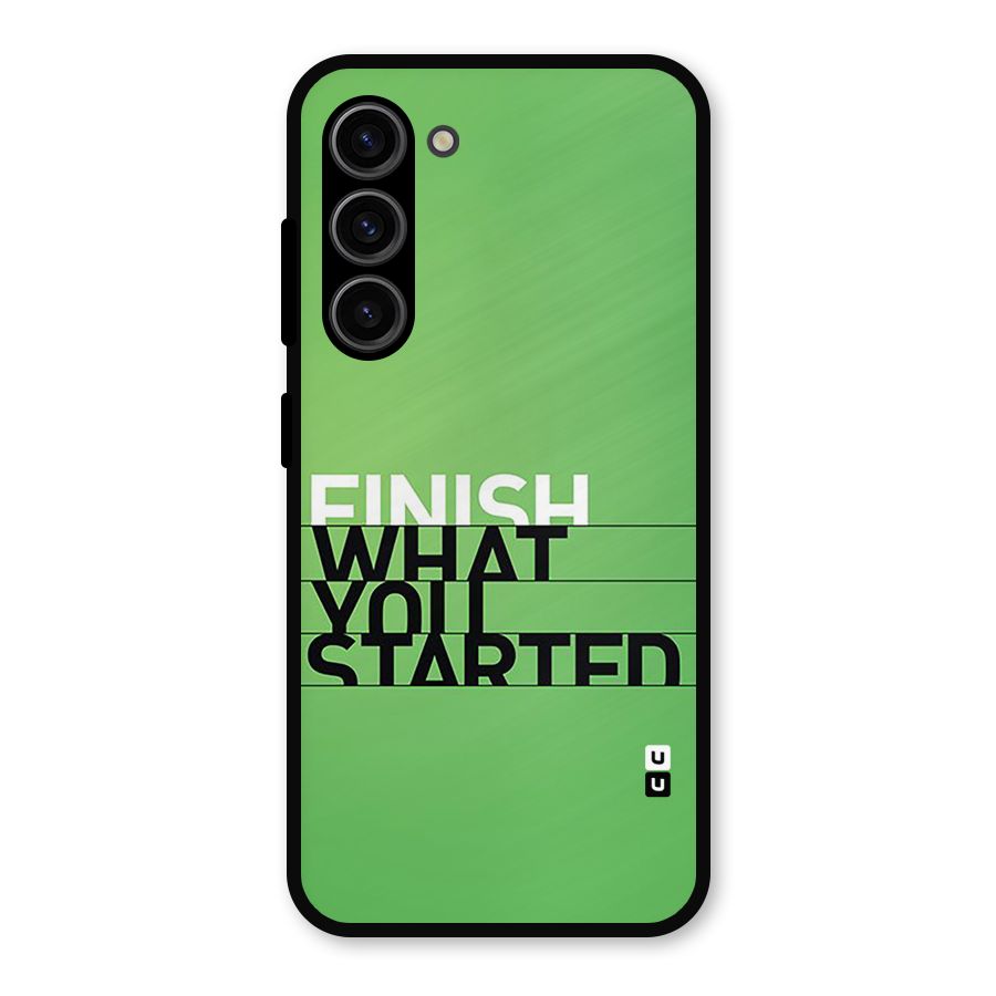 Green Finish Metal Back Case for Galaxy S23