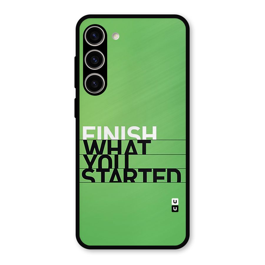 Green Finish Metal Back Case for Galaxy S23 Plus