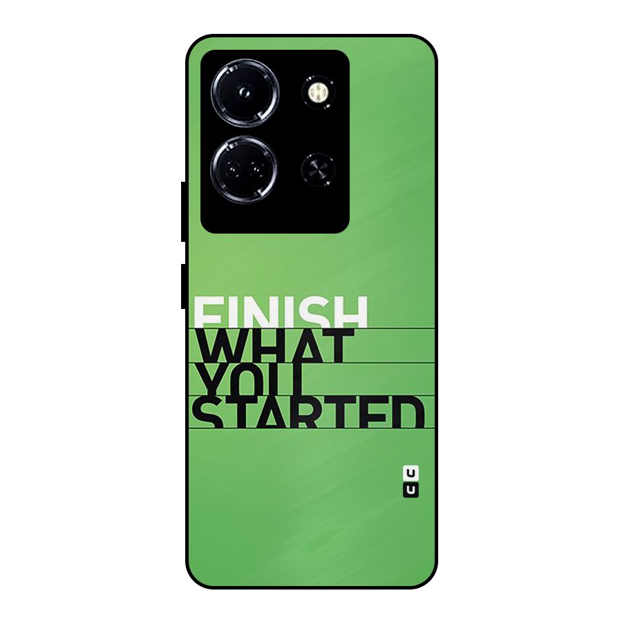 Green Finish Metal Back Case for Infinix Note 30 5G