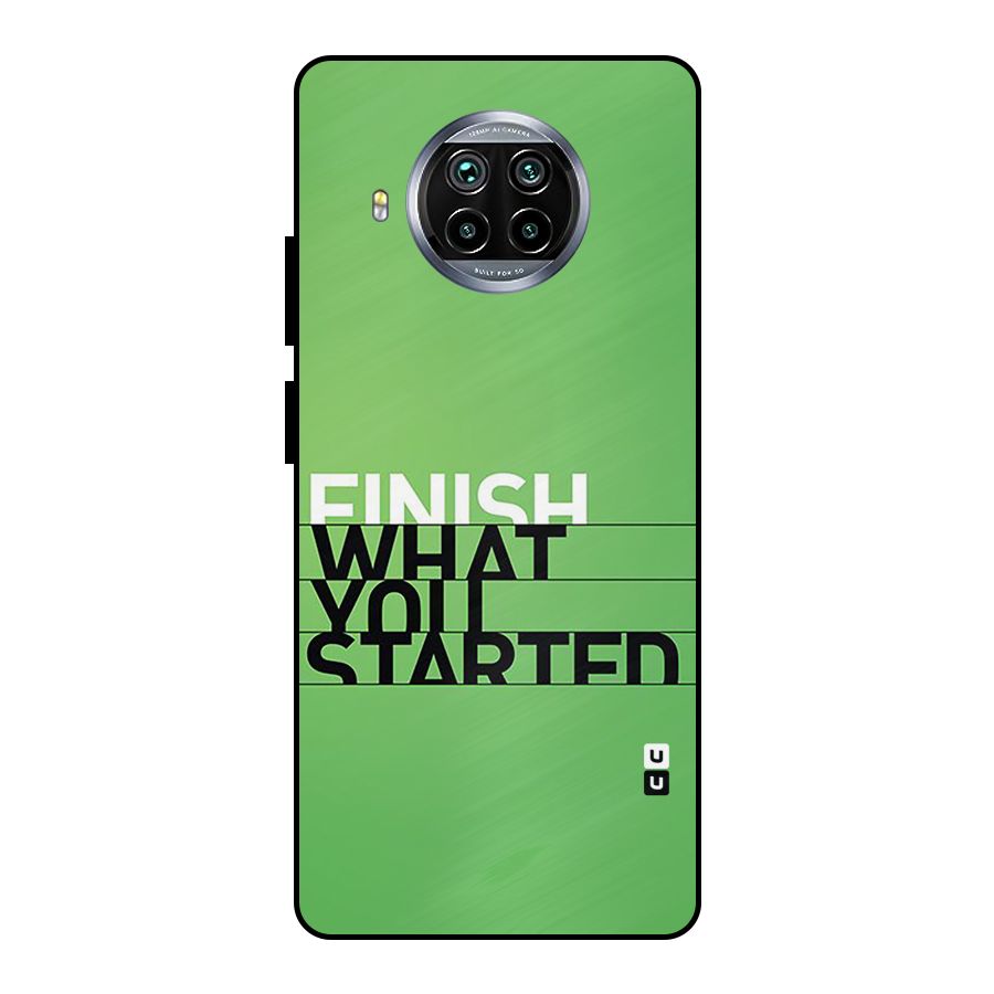 Green Finish Metal Back Case for Mi 10i
