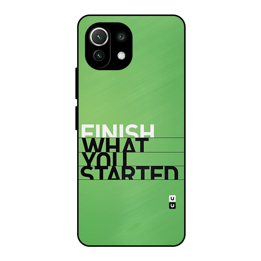 Green Finish Metal Back Case for Mi 11 Lite NE 5G
